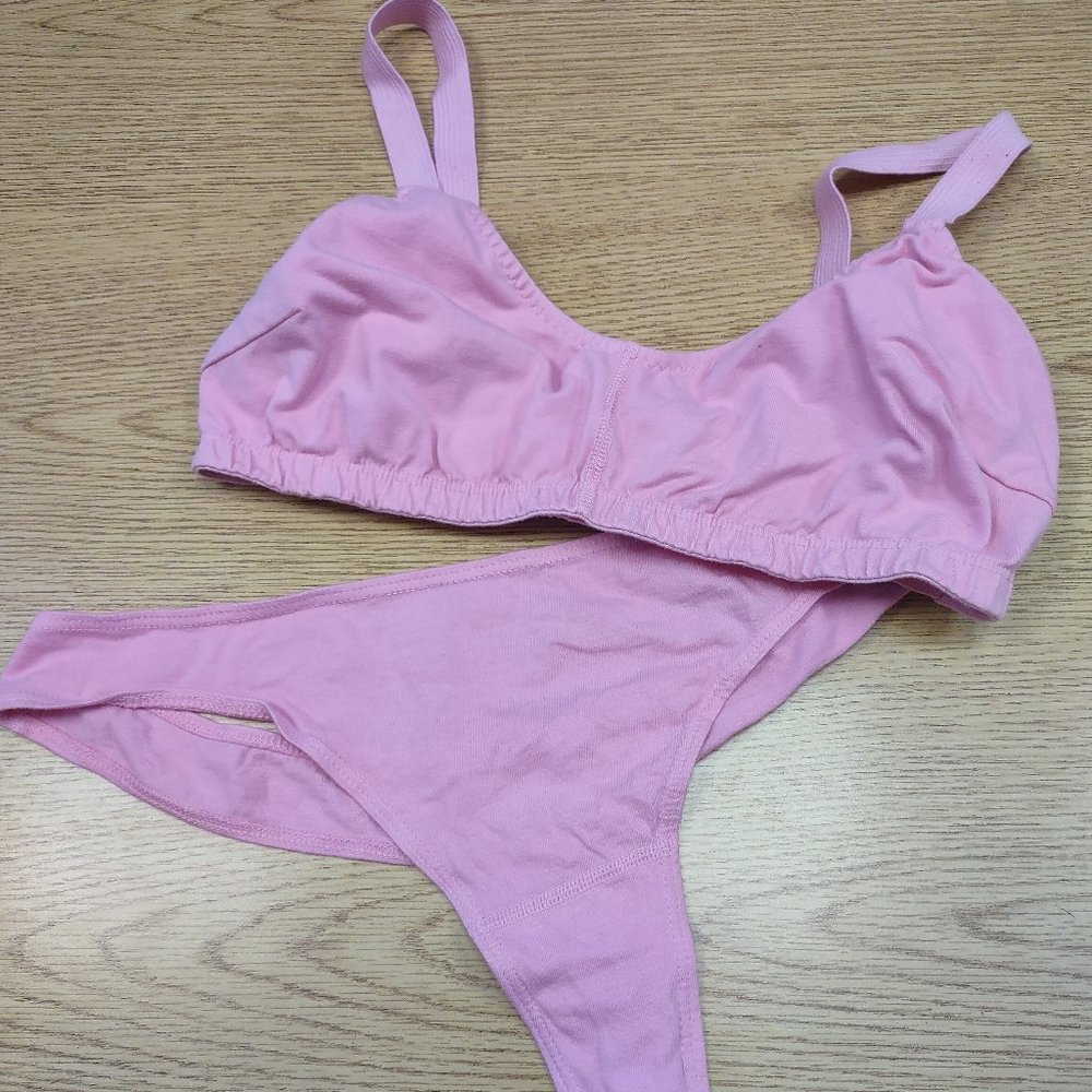 Pansy Full Bra and Thong set, color Sherbet